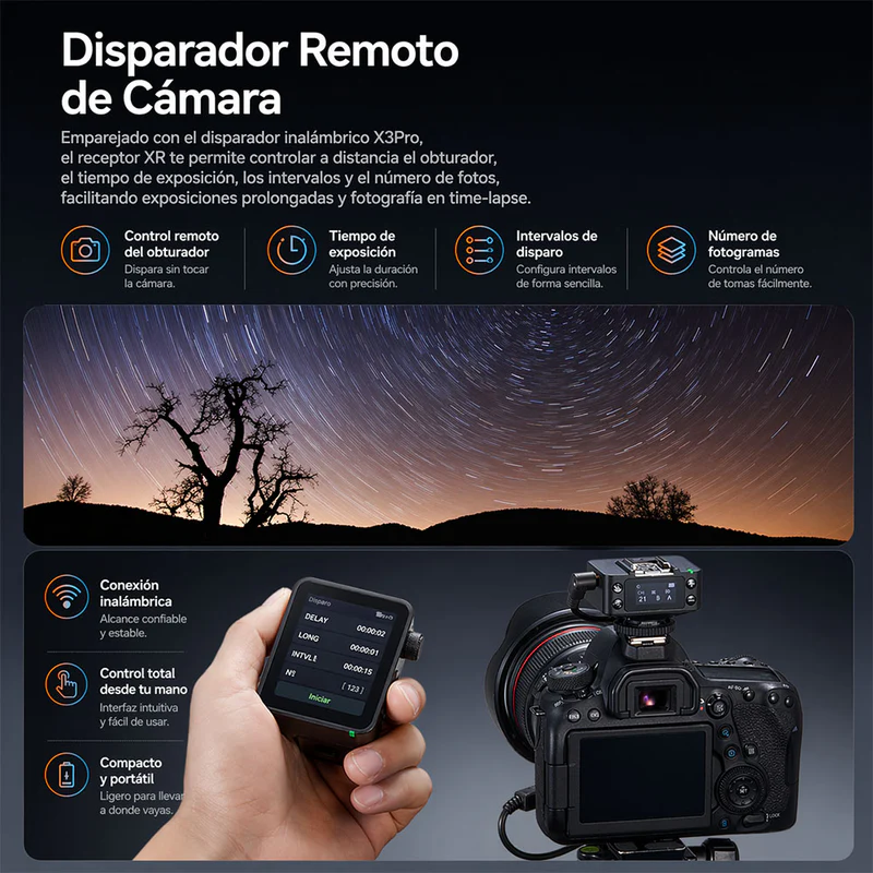 Receptor Inalámbrico TTL Godox XR para Canon y Nikon