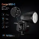 Flash Godox V1mid C TTL para Canon