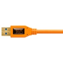 Cable USB 3.0 a Micro-B Right Angle Teher Tools CU61RT15-ORG