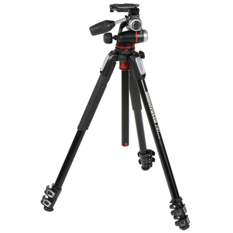 Tripié Manfrotto MK190XPRO3 con Cabeza MHXPRO-3W