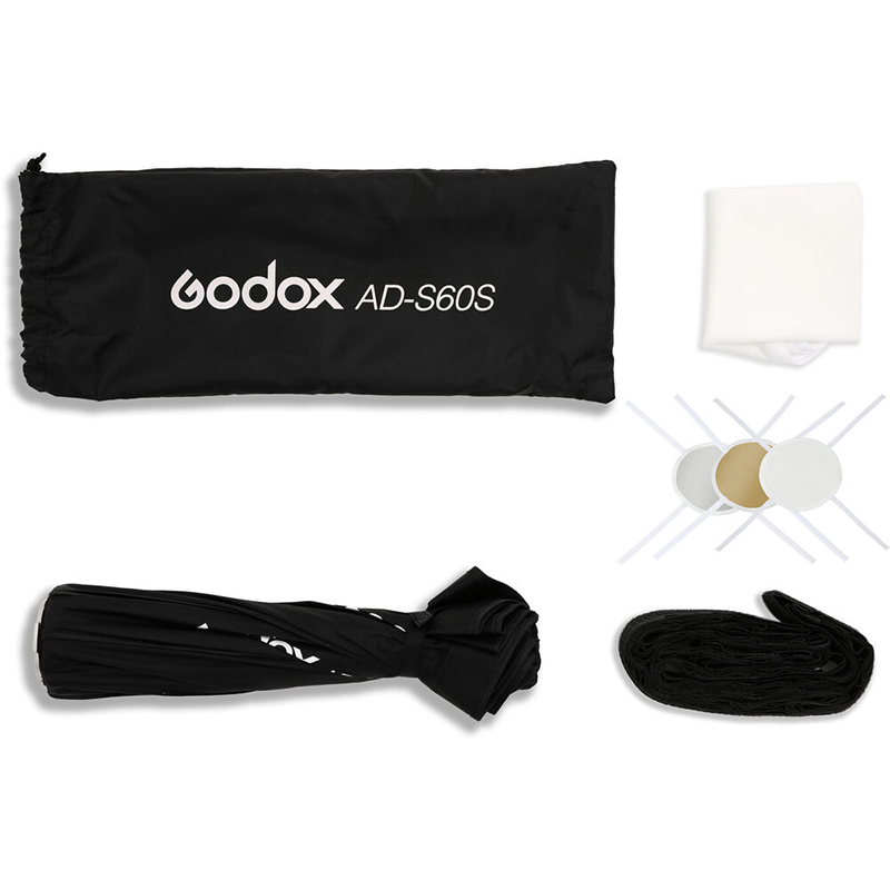 Caja Suavizadora Godox 60cm. Plata con Grid AD-S60S