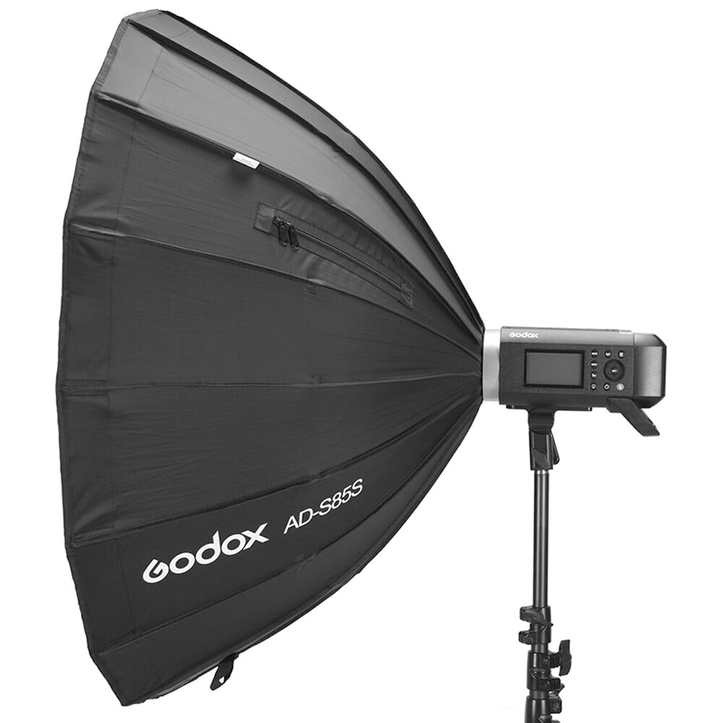 Caja Suavizadora Godox 85cm. Plata con Grid y 3 Reflectores Removibles AD-S85S