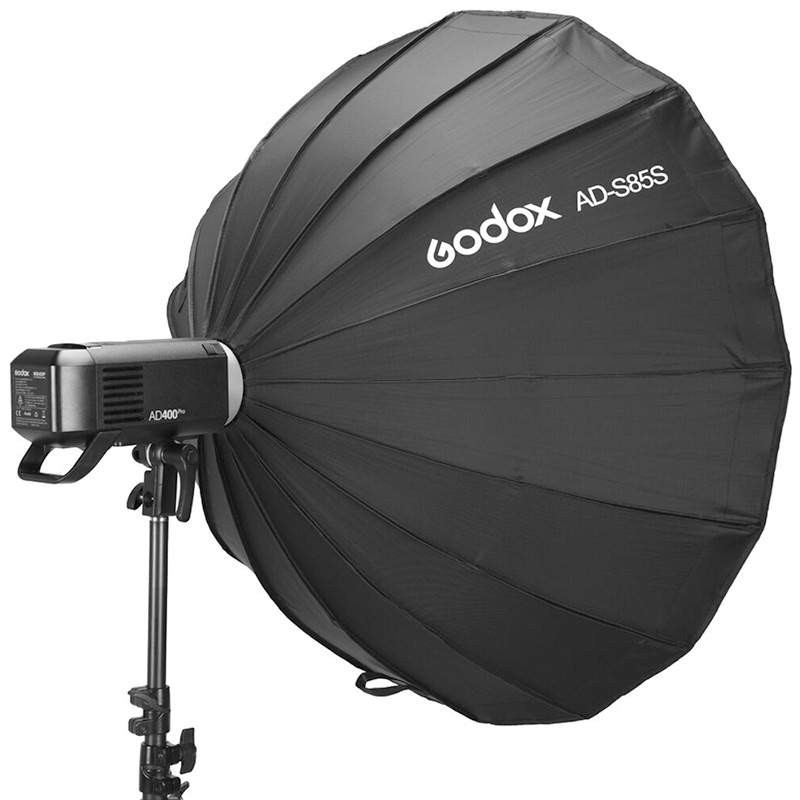 Caja Suavizadora Godox 85cm. Plata con Grid y 3 Reflectores Removibles AD-S85S