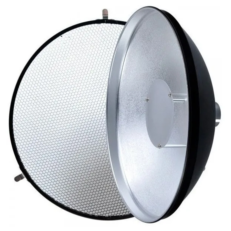 Reflector Godox Beauty Dish Plata 55cm. con Grid BDR-SC01