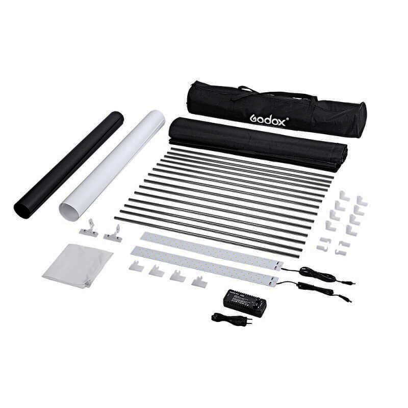 Mini Tienda/StudioBox con 2 Barras de Luz Led Godox LSD60
