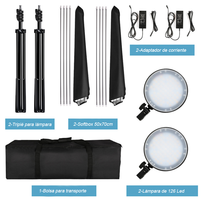 Kit Vanta de 2 Lámparas de 126 Led FX-YPD1