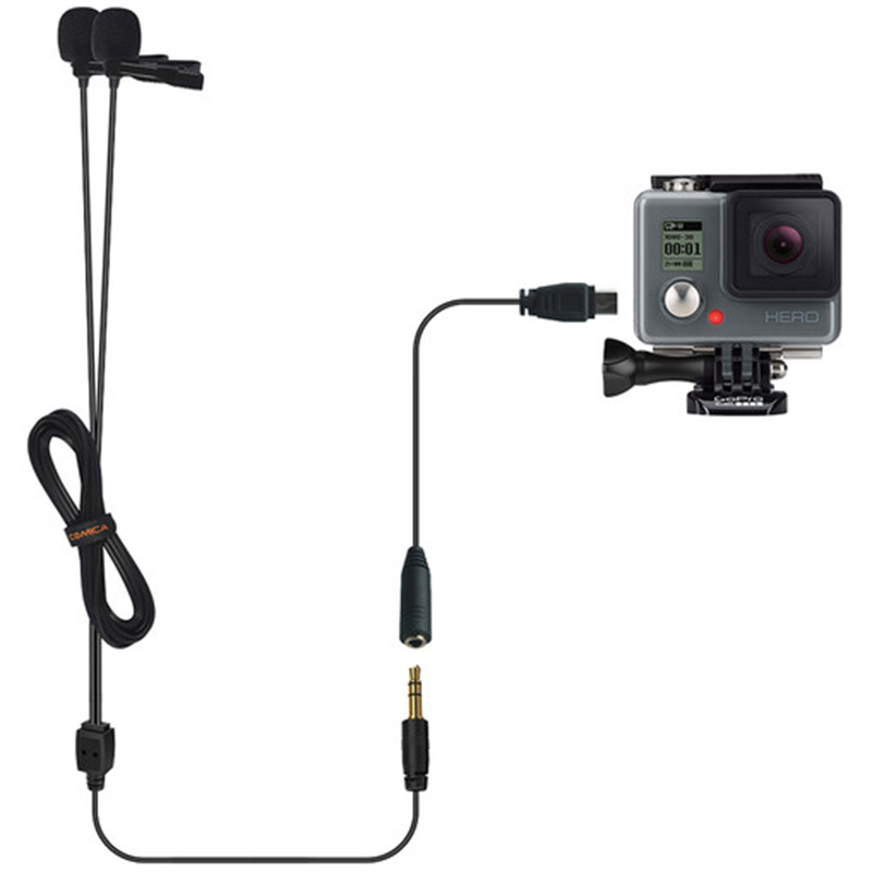 Micrófono Lavalier Dual Comica CVM-D02 3.5mm (cable 6mts.)