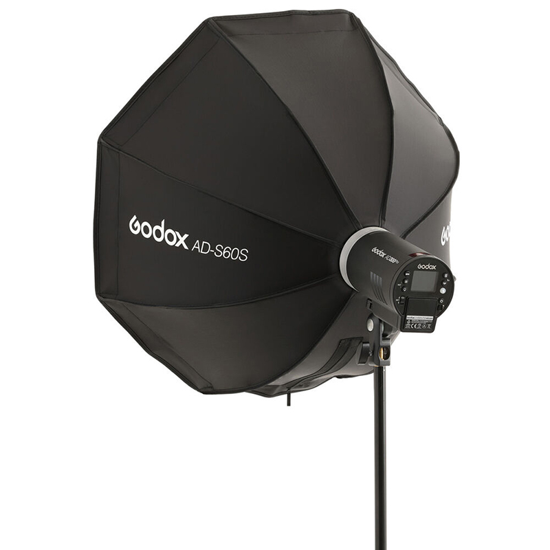 Kit de 2 Flash AD300PRO + 1 Softbox AD-S60S + 2 Sombrilla UBLO85T + 2 Soporte para Flash AD-E2 + 2 Cargador + 2 Batería W30P + 1 BackPack CB-20