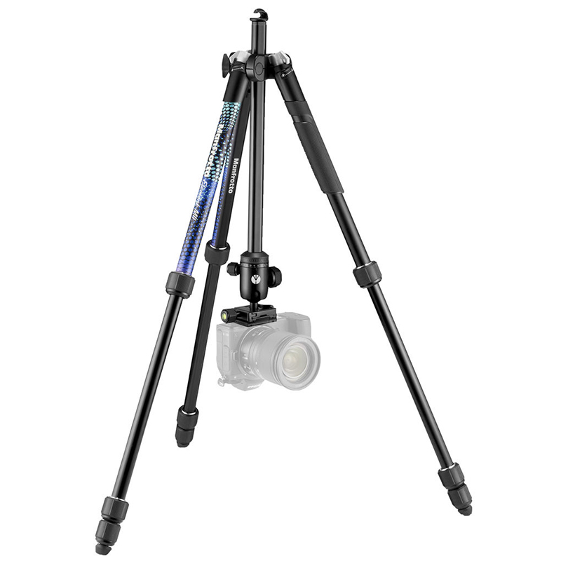 Tripié Manfrotto Element MII con Cabeza de Bola p/8kg. (Azul) MKELMII4BL-BH