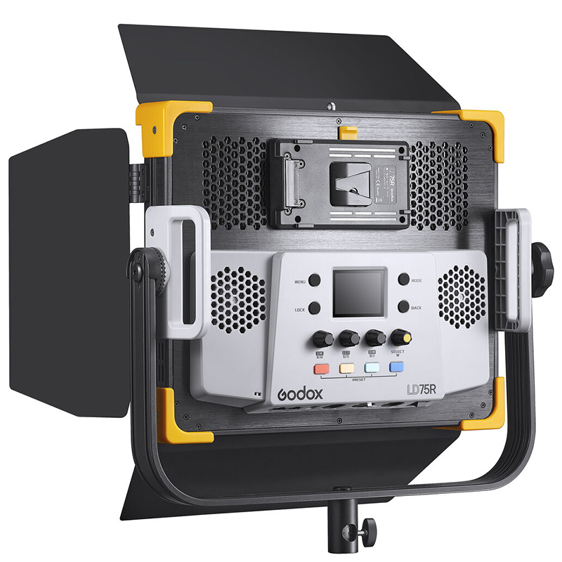 Lámpara Godox LED 75R con Aletas y Adaptador de Corriente