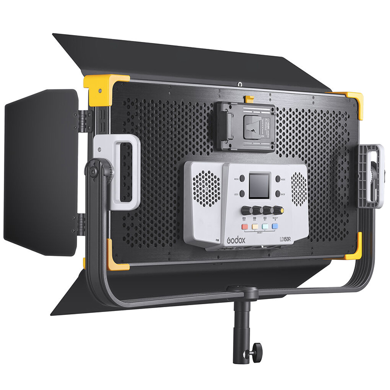 Lámpara Godox LED LD150R con Aletas y Adaptador de Corriente