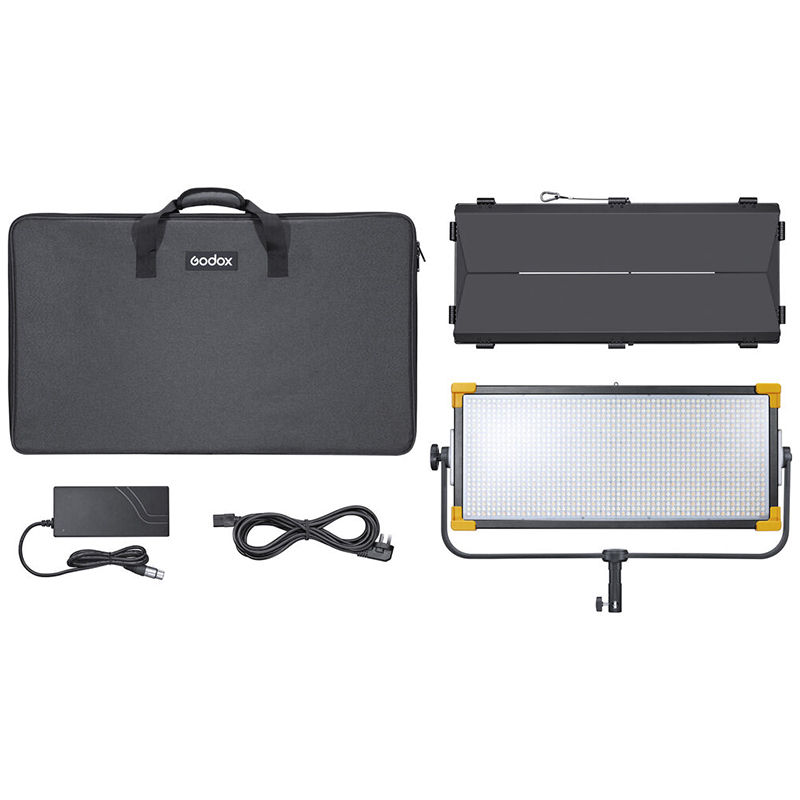 Lámpara Godox LED LD150R con Aletas y Adaptador de Corriente