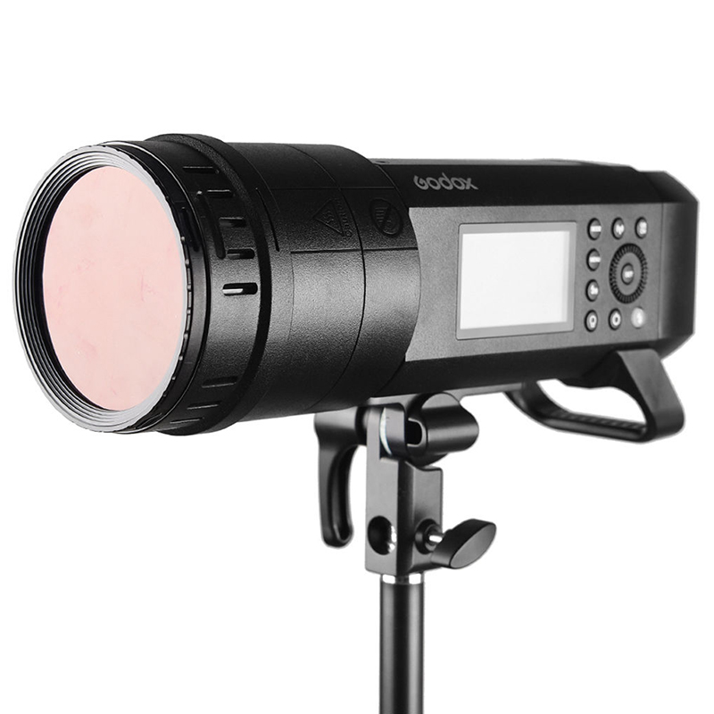 Aletas Godox con Grid y 4 Filtros de Color y 2 Arillos Porta Flitros para Witstro AD400Pro BD-08