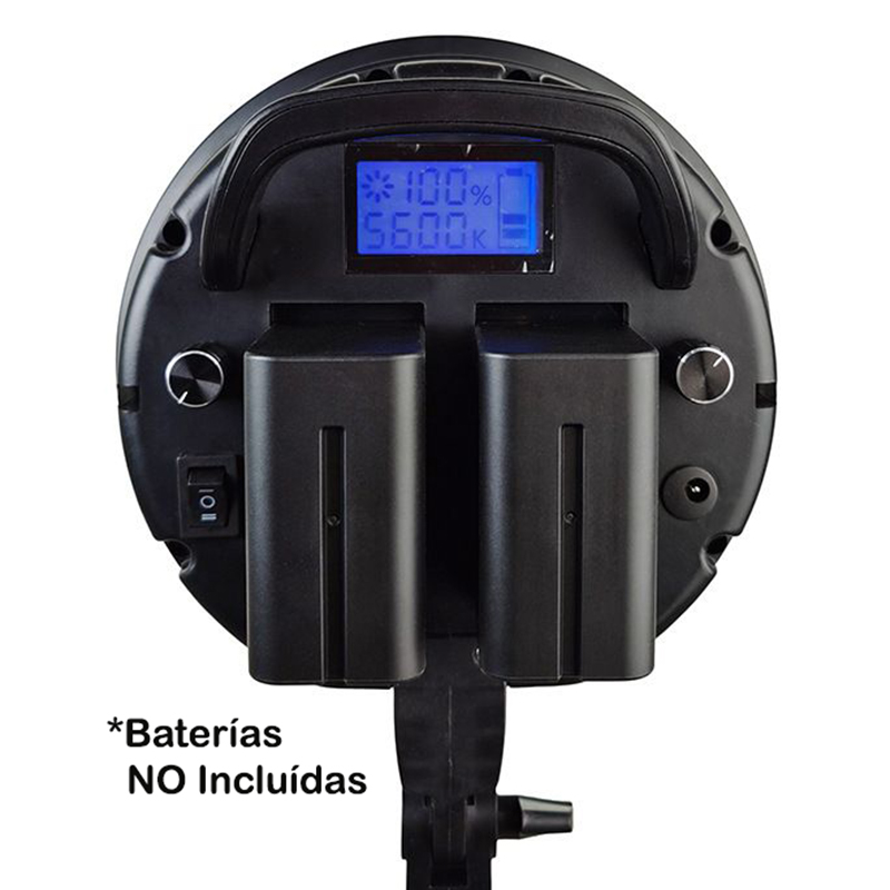 Kit de 2 Lámparas 128 Led Vanta FX-YPD6 con Compartimiento para 2 Baterías Tipo NP-F550/F750/F950