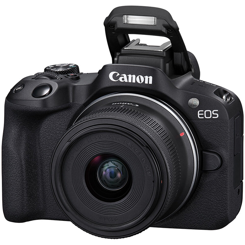 Cámara Canon EOS R50 c/RF-s 18-45mm f/4.5-6.3 IS STM + RF-s 55-210mm f/5-7.1 IS STM
