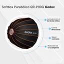 Caja Suavizadora Parabólica Godox 90cm. Armado Rápido (Bowens) QRP90G con Grid