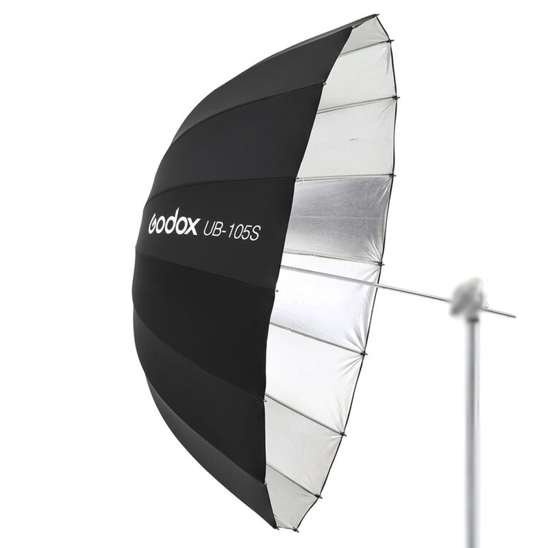 Sombrilla Parabólica Plata/Negra Godox 105 cm. UB105S