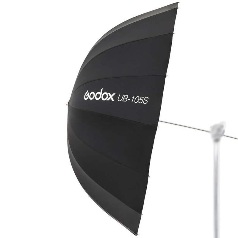 Sombrilla Parabólica Plata/Negra Godox 105 cm. UB105S