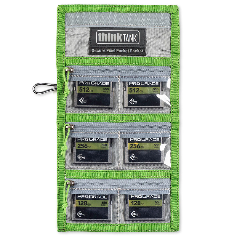 Cartera para 6 Memorias CF o XQD o 12 SD Think Tank Secure Pixel Pocket Rocket  TT232