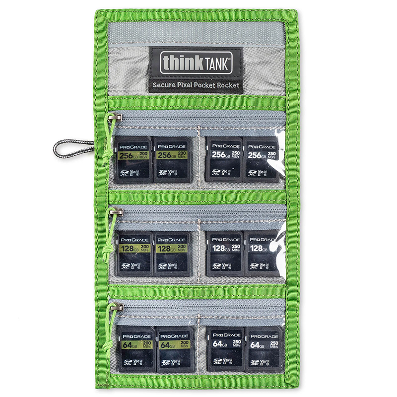 Cartera para 6 Memorias CF o XQD o 12 SD Think Tank Secure Pixel Pocket Rocket  TT232