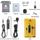 Micrófono Lavalier Alámbrico de Solapa Multipropósito Maono AU-103