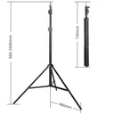 Tripié NiceFoto LS-200A para Unidad de Iluminación 2 mt.