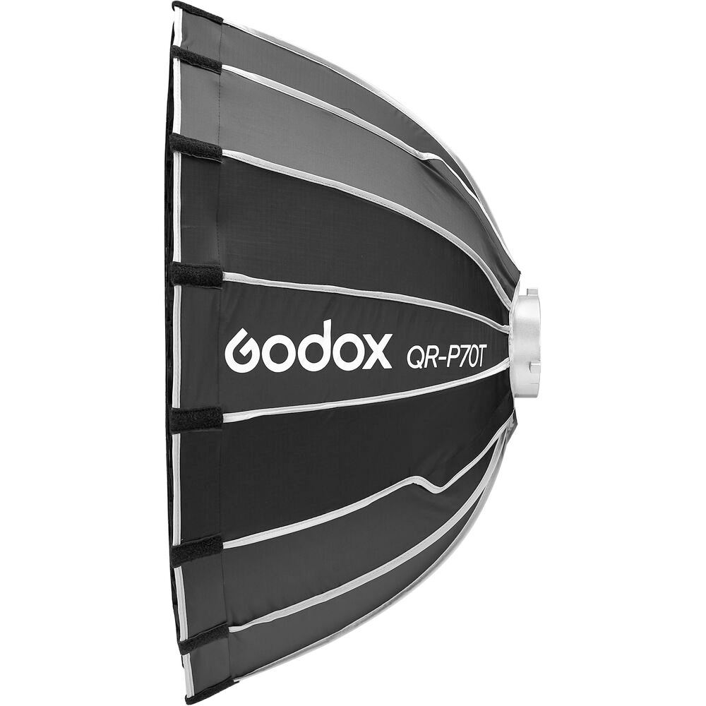 Caja Suavizadora Parabólica Compacta Godox 70 cm. Armado Rápido (Bowens) QRP70T
