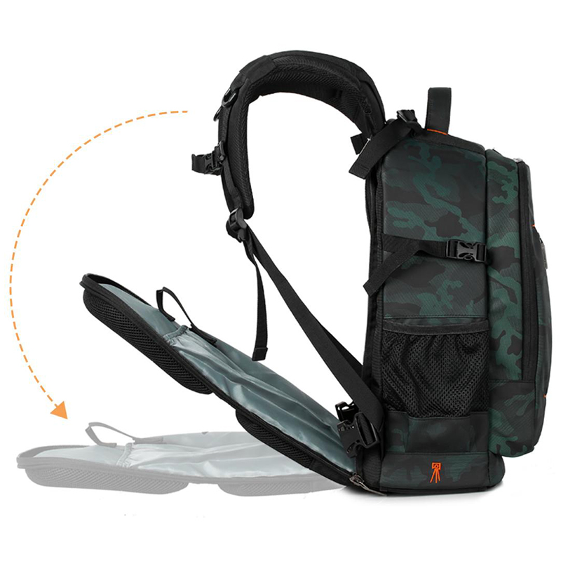 BackPack K&F Concept Travel 25L Verde/Negra (KF13.119)