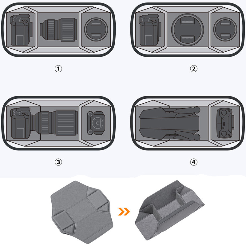 Slingbag K&F Concept Alpha 10L Plata (KF13.157)