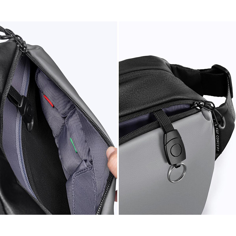 Slingbag K&F Concept Alpha 10L Plata (KF13.157)