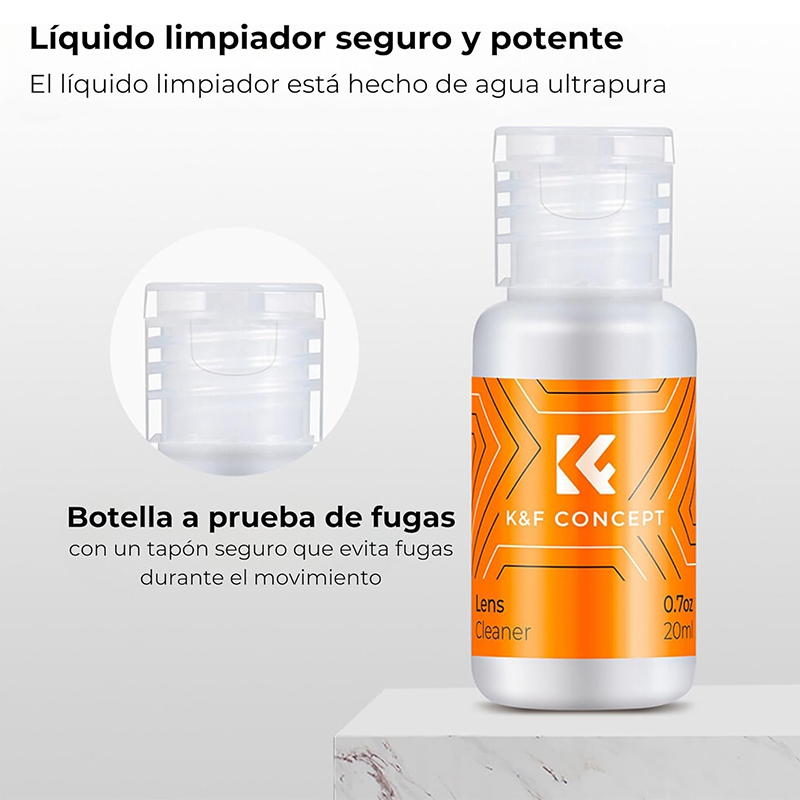Kit de Limpieza para Sensor Full Frame c/10 Hisopos 24mm K&F Concept (1617)
