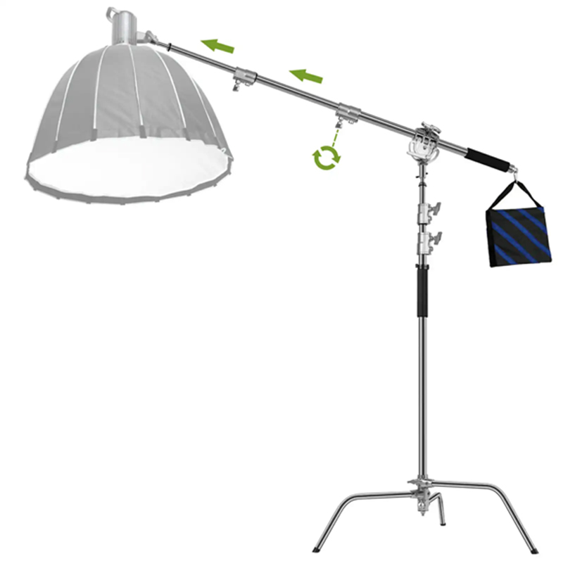 Kit GVM Tripié C-Stand con Brazo Boom C-360