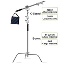 Kit GVM Tripié C-Stand con Brazo Boom C-360