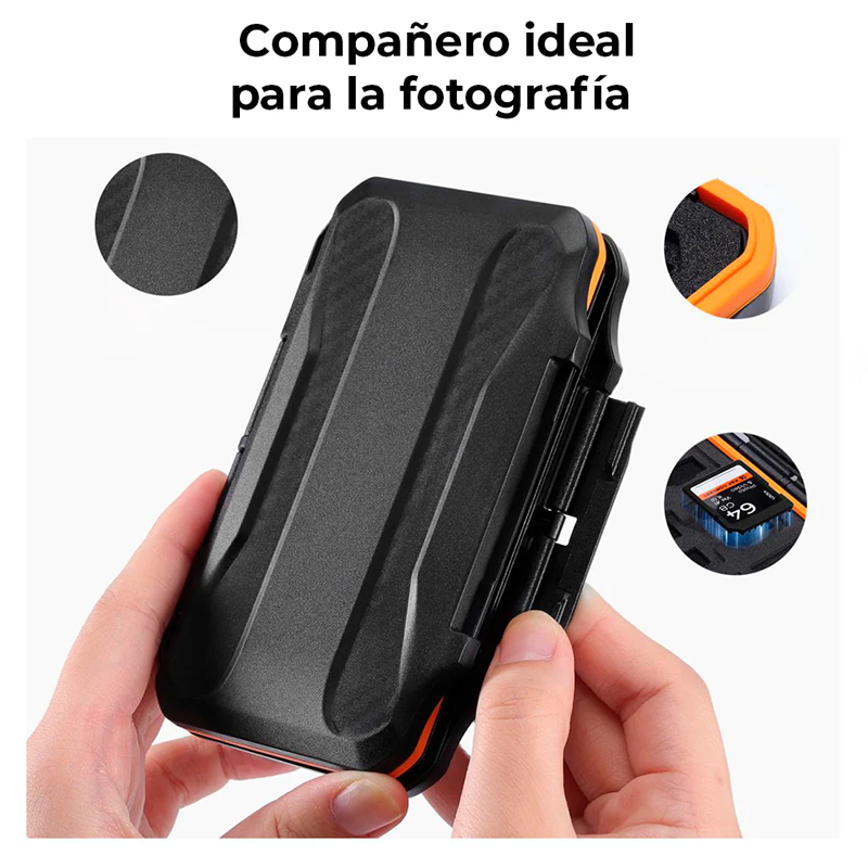 Estuche Anti-Shock para Memorias SD/Micro SD K&F Concept (KF31.106)