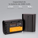 Kit de Cargador Dual y 2 Baterias Tipo NP-FZ100 K&F Concept (KF28.0016)