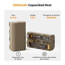 Batería de Litio K&F Concept Tipo NP-F550 Carga Directa USB-C (KF28.0035)