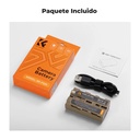 Batería de Litio K&F Concept Tipo NP-F550 Carga Directa USB-C (KF28.0035)