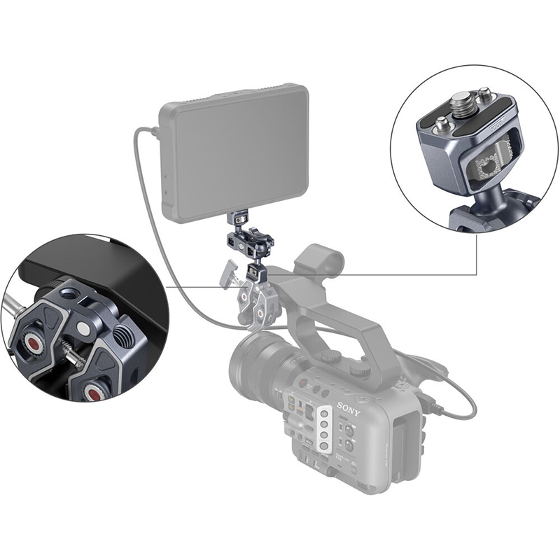 Brazo Mágico Ajustable para Monitor con Doble Cabezal SmallRig 3873