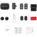 Micrófono Lavalier Inalámbrico Hollyland Lark A1 Duo con USB-C y Estuche de Carga