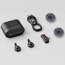 Micrófono Lavalier Inalámbrico Hollyland Lark M2S Mini Combo con USB-C, Receptor de Cámara y Estuche de Carga 