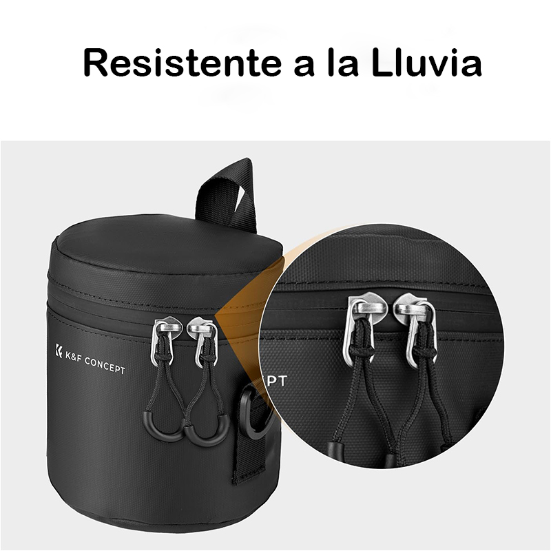 Funda Protectora Impermeable para Lentes K&F Concept 7x11cm. (S) (KF13.189)