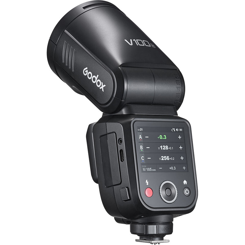 Flash Godox V100N TTL con Pantalla Táctil para Nikon con Batería Recargable