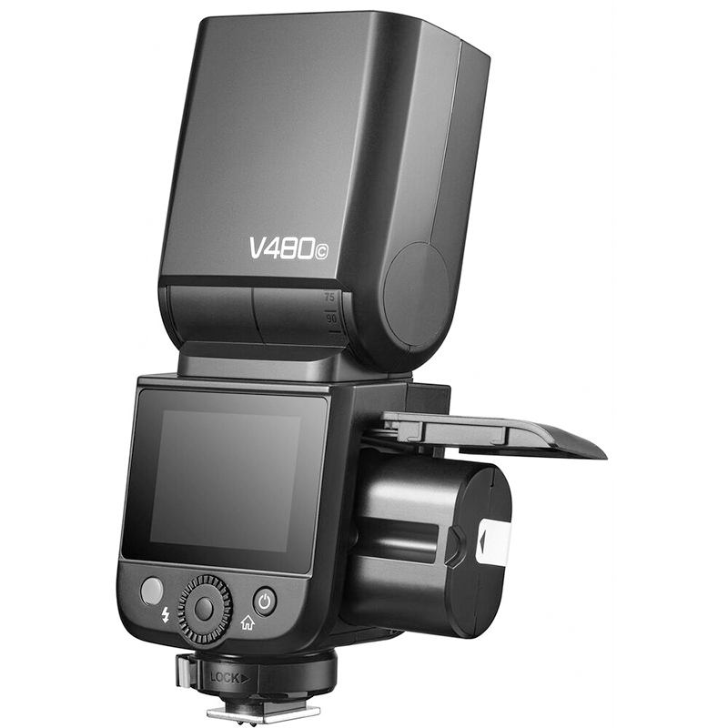 Flash Godox V480C TTL con Pantalla Táctil para Canon con Batería Recargable