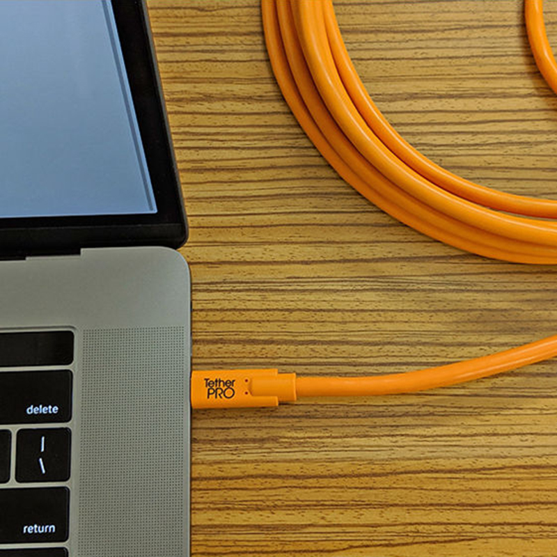 Cable USB-C a Mini USB 2.0 8-Pin Tether Tools CUC2615-ORG