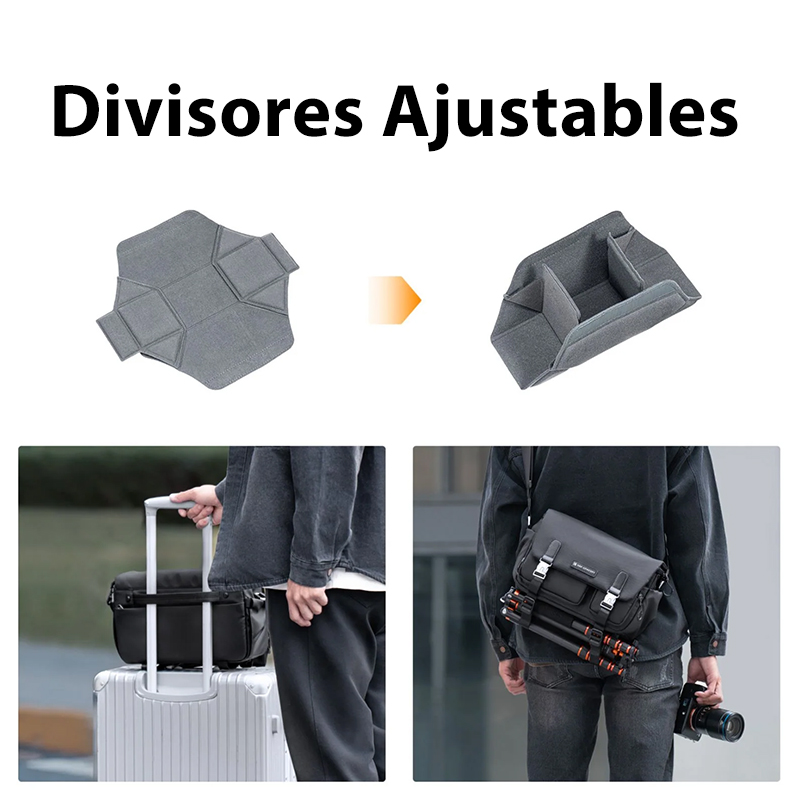 Maleta de Hombro K&F Concept Urban Wonder 13 10L Negro (KF13.142)