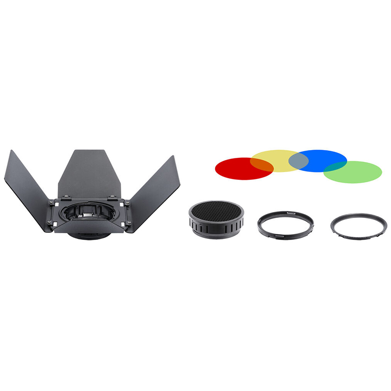Aletas Godox BD-10 con Grid y 4 Filtros de Color y 1 Difusor para Witstro AD300Pro