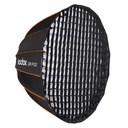 Caja Suavizadora Parabólica Godox 120cm. Armado Rápido (Bowens) QRP120G con Grid