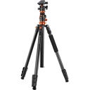 Tripié/Monopié K&F Concept T254A7+BH-28L Aleación Magnesio c/Cabeza de Bola y Columna c/Movimientos Transversales (KF09.119)