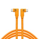 Cable USB-C a USB-C Dual Right Angle Tether Tools CUC15RT2RT-ORG