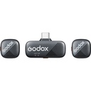 Micrófono Lavalier Inalámbrico Dual Godox Cube-SC KIT2